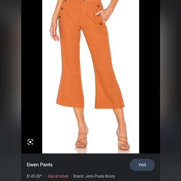 JEN'S PIRATE BOOTY Gwen Sailor Linen Pants XS - Picture 2 of 7